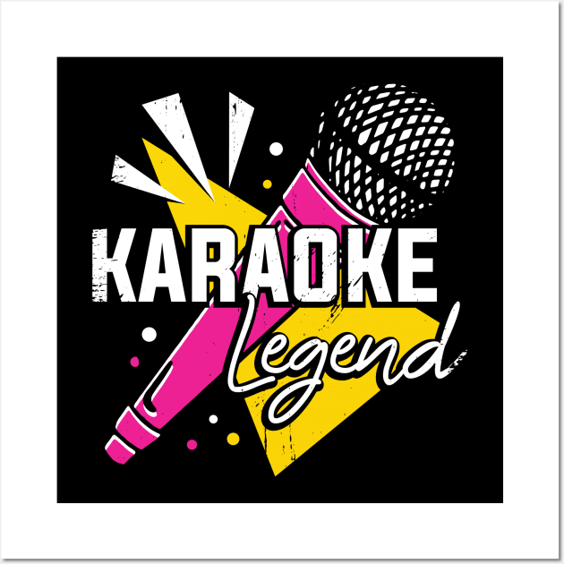 Karaoke Legend Party Singing Singer Gift Wall Art by Dolde08